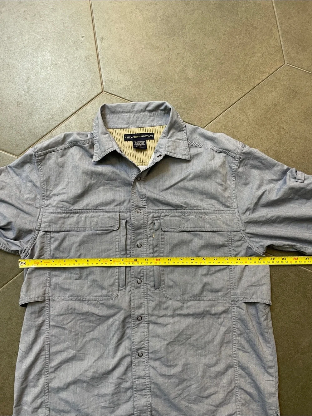 ExOfficio Men's Chambray Utility Shirt Jacket S